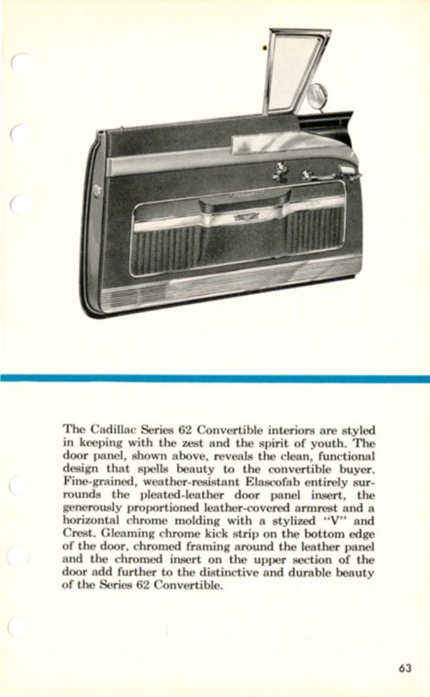 1957 Cadillac Salesmans Data Book Page 124